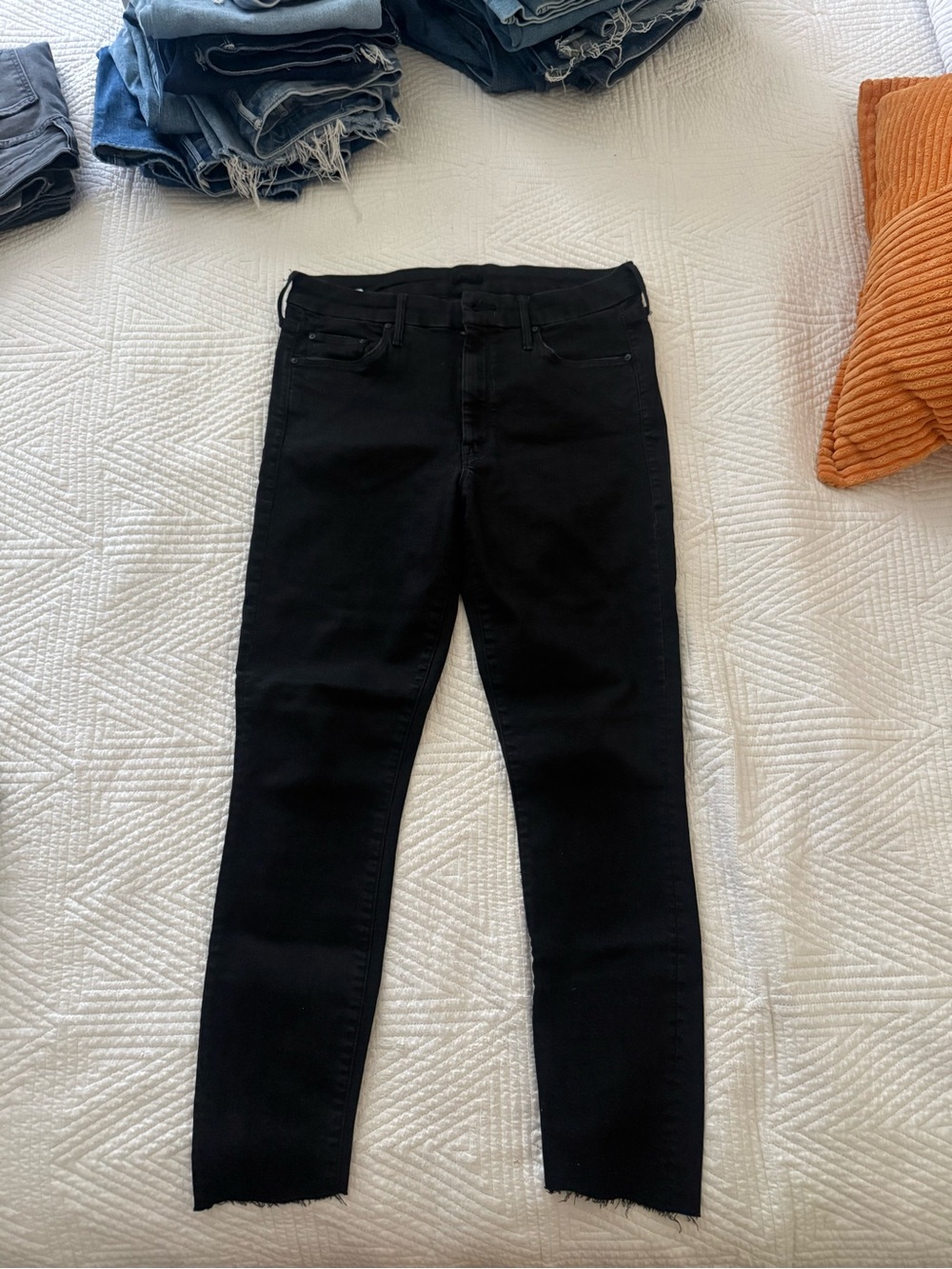MOTHER Black Skinny High-Rise Jeans - Women's